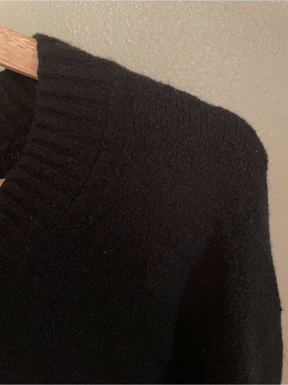 Everlane black cotton alpaca wool knit sweater medium - Picture 3 of 3